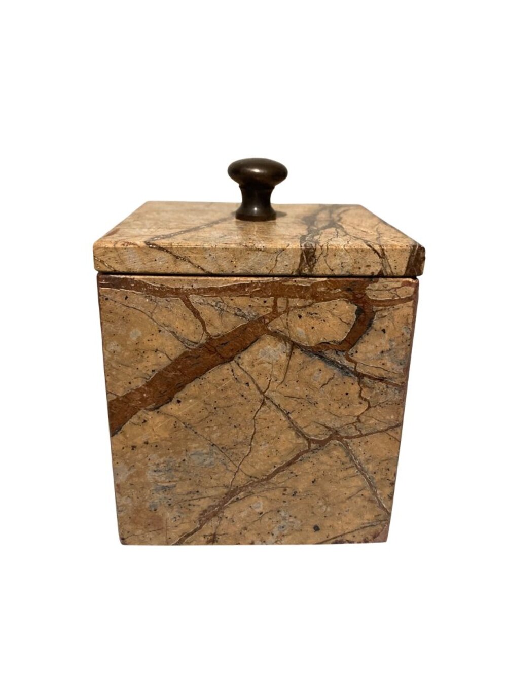 Vintage Marble Stone Trinket Box Bathroom Accessory